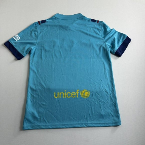 NIKE FC BARCELONA NIGHT RISING THIRD JERSEY 2016 MEN SIZE MEDIUM‎ SOCCER￼ FUTBOL - Picture 2 of 11